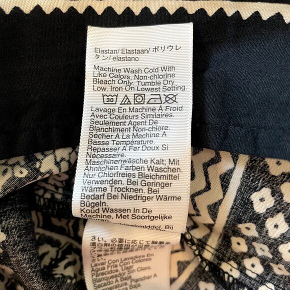 J.Crew Strapless Mixy Dress Maxi Block Print Floral Vacation CJ392 Black Large - Picture 15 of 15